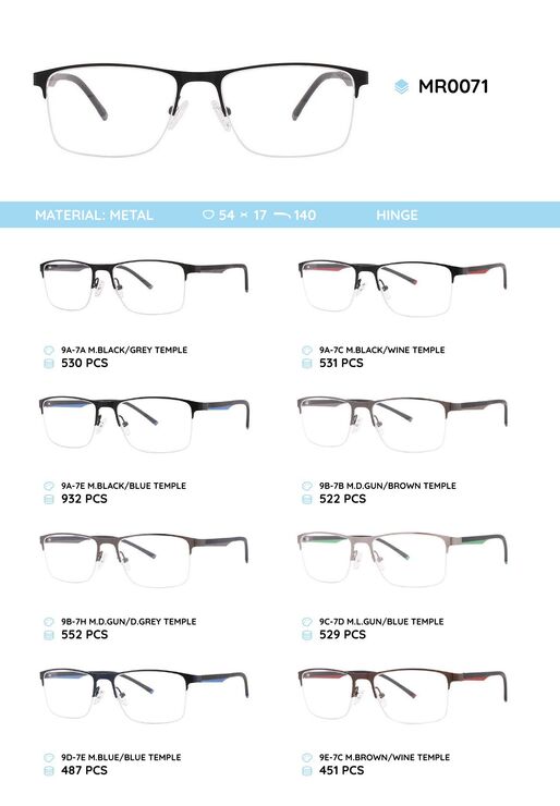 Nylor metal frame with TR-90 temples MR0071