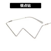 Metal frame with diamonds for women 2057-PN