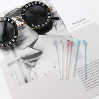 Silicone glasses sleeves B13, length 74 mm, round hole Ø1.4 mm (price for a  pair)