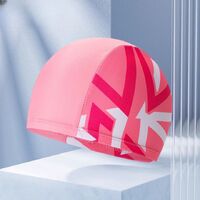 Textile waterproof swimming cap for kids 布帽-1-YU