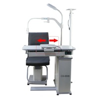 Ophthalmologist workstation, combined table + chair CS-560B, tabletop 980*490 mm