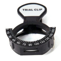 Eyeglass clip-on for trial lenses, set of 2 pieces TC-1D