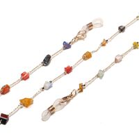 Metal non-slip chain, with glass beads, for glasses and masks GL1466
