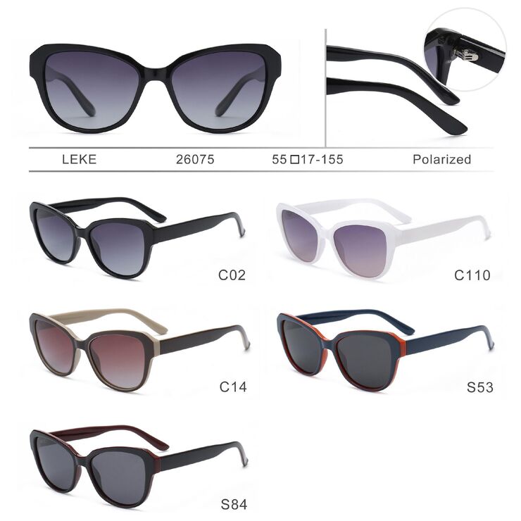 Polarized plastic sunglasses for women Leke LK26075