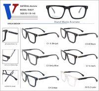 Plastic acetate frame with spring hinges D3027-DA