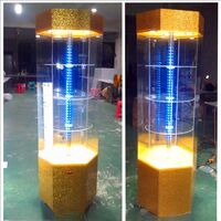 Acrylic floor rotating display stand for glasses, frames, cases and accessories 18004, size 176 * 60 cm