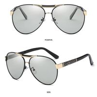 Очки металлические фотохромные с защитой от синего света 2802-GT