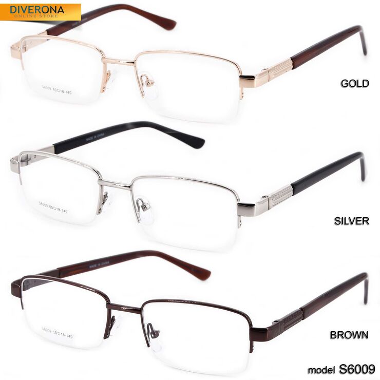 Metallic steel frames for unbranded eyeglasses S6009