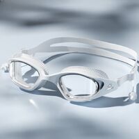 Swimming waterproof anti-fog goggles, with earplugs and cap, diopters from -1.50 to -6.00, 6045-YU