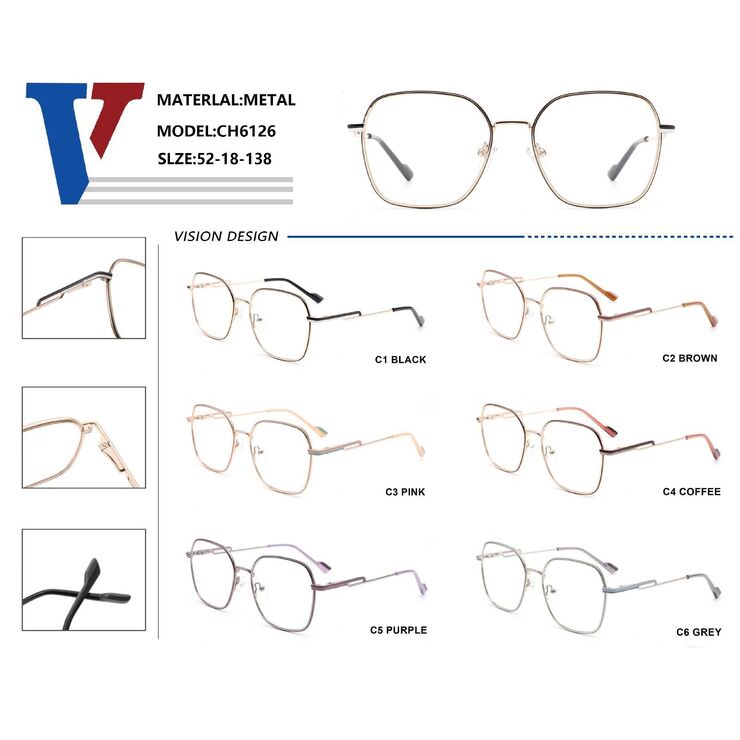 Metal frame with spring hinges CH6126-DA