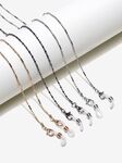 Glasses chain set of three-piece golden, silver and black GM019