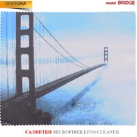 Салфетка для очков из материала микрофибра, плотный материал BRIDGE