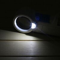 Magnifier with universal backlight, magnifying glass with handle 7010-XX, diameter 50 mm, magnification: 8Х
