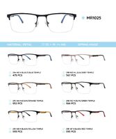 Metal frame with TR-90 temples with spring hinges MR1025