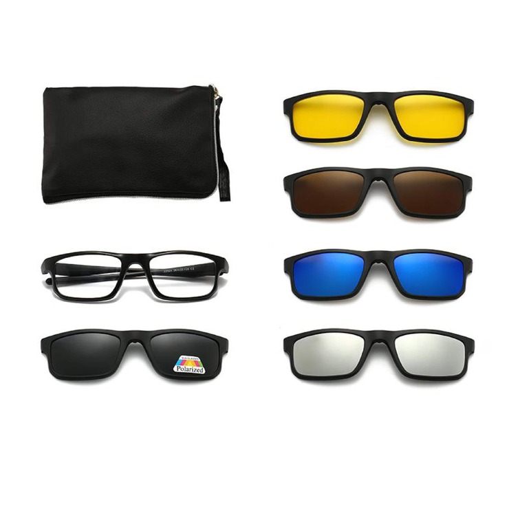 Frames El Dorado with a set of polarized sunglasses bits on the magnet 2256A 每套5件 sport stile