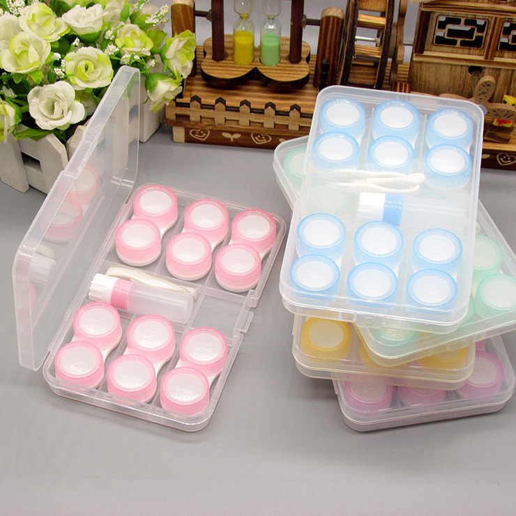 Mini set with contact lens cases XF6092, 2pcs