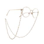 Metal non-slip chain, with pearl, for glasses and sweater GA045