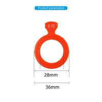 Spherical and cylindrical lenses with a plastic rim for trial lens set