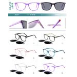 Plastic acetate frame for kids with spring hinges + polarized clip-on Big City BC2217S