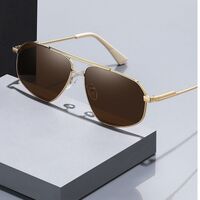 Поляризационные солнцезащитные металлические очки с защитой UV400 2976-GT