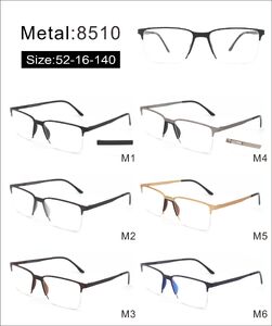 Оправа металлическая полуободковая с мягким носоупором и флексом 8510-DA