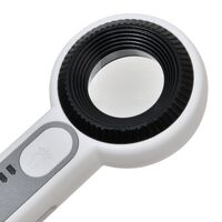 Magnifier with universal backlight, magnifying glass with handle 3008C-XX, size: diameter 30 mm, magnification: 60X