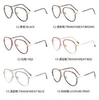 Combined frame (metal + TR90) or glasses with blue light protection, with spring hinges FA87176