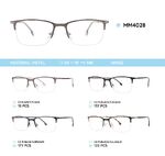 Оправа для очков металлическая мужская полуободковая MM4028