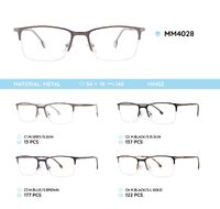 Оправа для очков металлическая мужская полуободковая MM4028