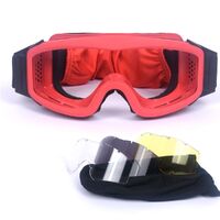 Safety shockproof sports goggles with 3 caps 6003D