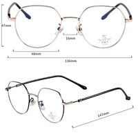 Metal frames with Blue Ray Cut lenses MAMO F99022