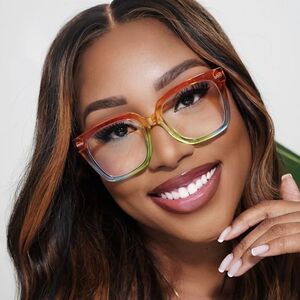 Plastic glasses with blue light protection for women 1327-PN