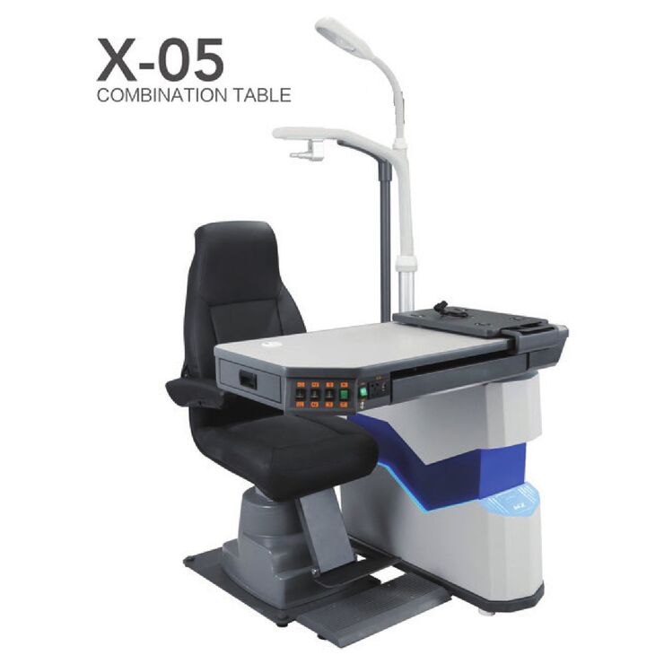 Ophthalmologist workstation, combined table + chair X-05, tabletop 1080*505 mm