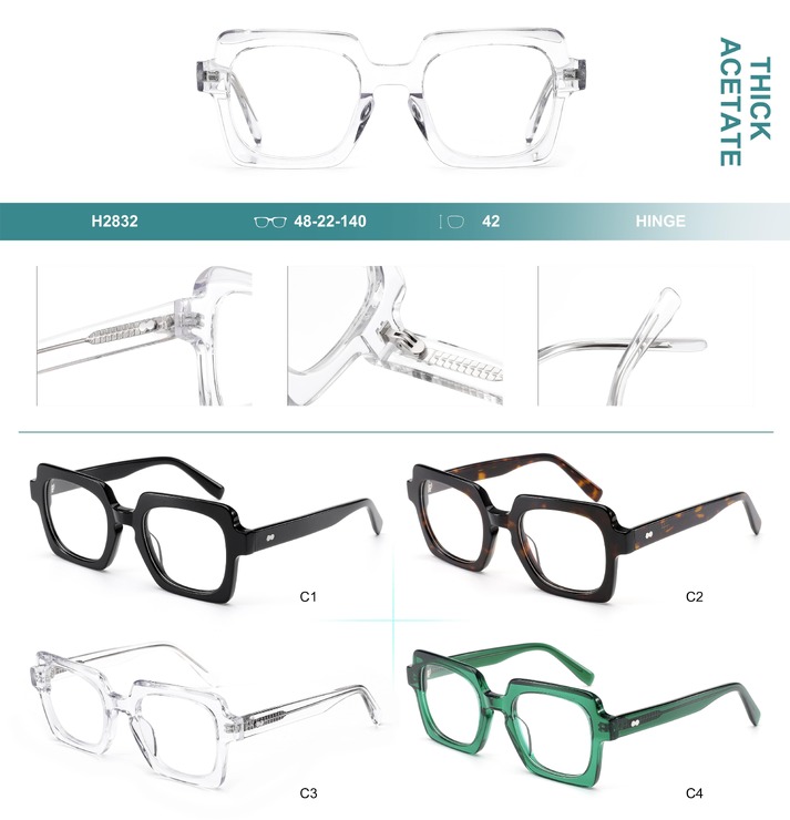 Оправа пластиковая из плотного ацетата Big City H2832