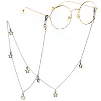 Металлическая нескользящая цепочка, со звездами, для очков и масок GL152