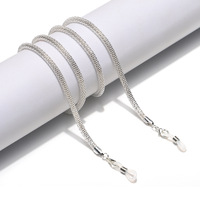 Stainless steel glasses chain with hearts and stars GL1309