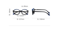 Plastic frames for glasses TR90+CA material (flex hinges) FOCUS FCS20214