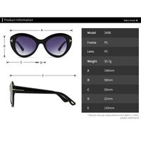 Plastic polygonal sunglasses Elit 2408-EL