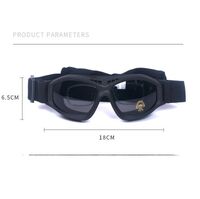 Очки защитные противоударные тактические +3 насадки 6010