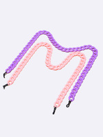 Набор из двух акриловых черных и цветных цепочек для очков GM070