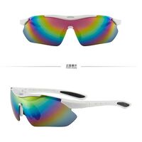 Safety shockproof windproof tactical semi-rimless goggles T9138 (7877)