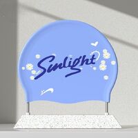 Шапочка для плавания силиконовая водонепроницаемая взрослая GJ660-YU