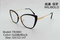 Metal + TR90 plastic ultrathin women's frames with spring hinges Wilibolo TR3084