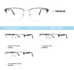 Nylor metal men's frame for glasses with spring hinges MM4045