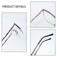 Metal nylor frame or glasses with blue light protection, with spring hinges FA87198