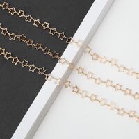 Metal non-slip chain, with star, for glasses and masks GA090