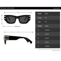 Plastic sunglasses in the shape of a 