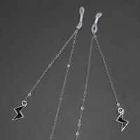 Металлическая нескользящая цепочка, с молнией, для очков и масок GL267