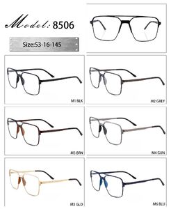 Оправа металлическая с мягким носоупором и флексом 8506-DA