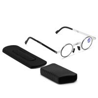Folding metal reading glasses 3025 with Blue ray cut protection with case, diopters from +1.00 to +4.00, RMC=62-64
